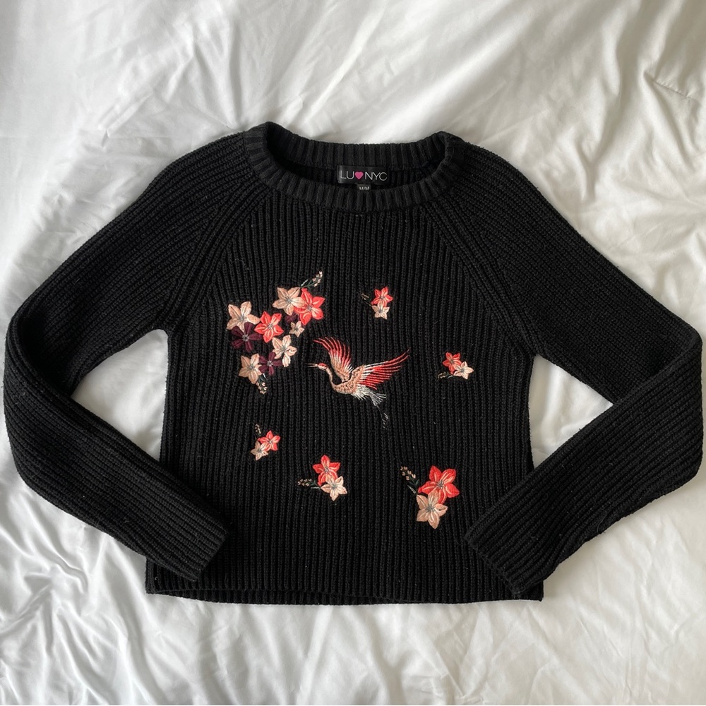 Winners Embroidered Knit Sweater